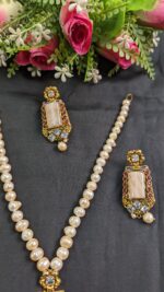 Real Pearl Sita with Earrings