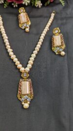 Real Pearl Sita with Earrings