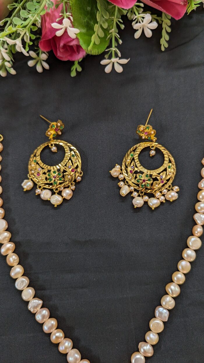 Pearl Katai Sita Drops with Earrings