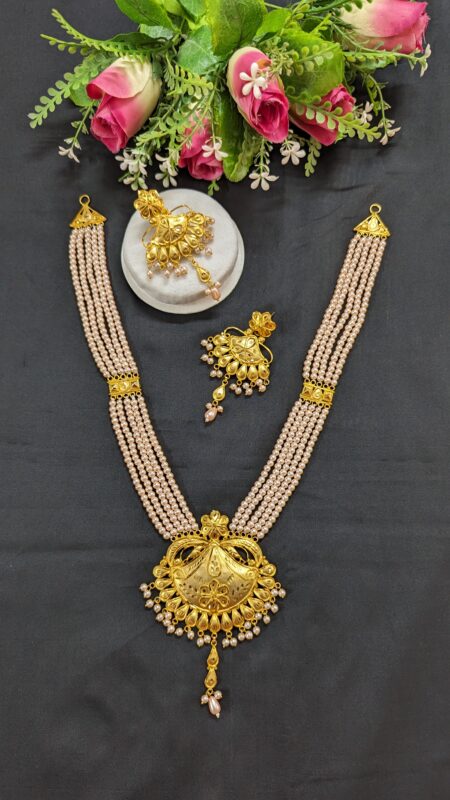 5 Strand Pearl Sita Drops with Earrings