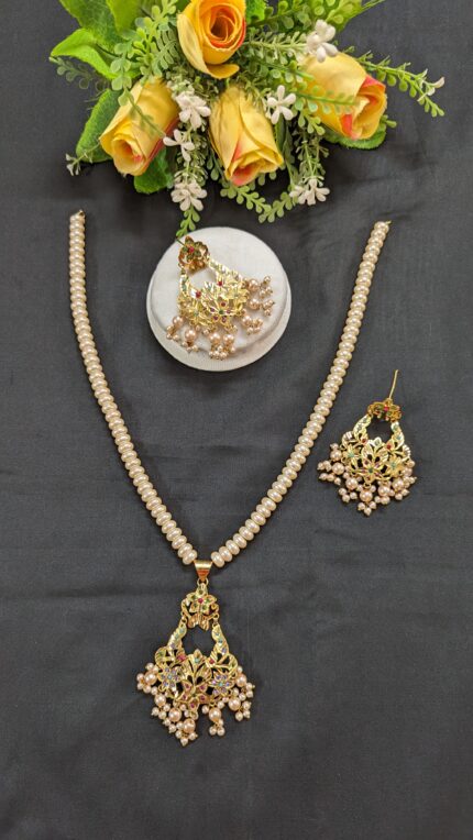 Pearl Katai Sita Drops with Earrings