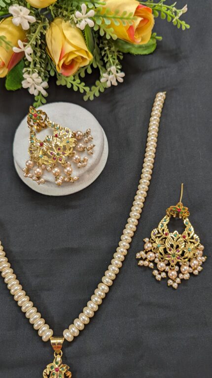 Pearl Katai Sita Drops with Earrings