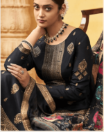 Black Mandakini Vol 14 Shree Shalika Viscose Designer Salwar Kameez with Jacquard Pant Style Suits - Code 5