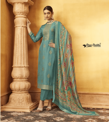 Feroza Mandakini Vol 14 Shree Shalika Viscose Designer Salwar Kameez with Jacquard Pant Style Suits - Code 7