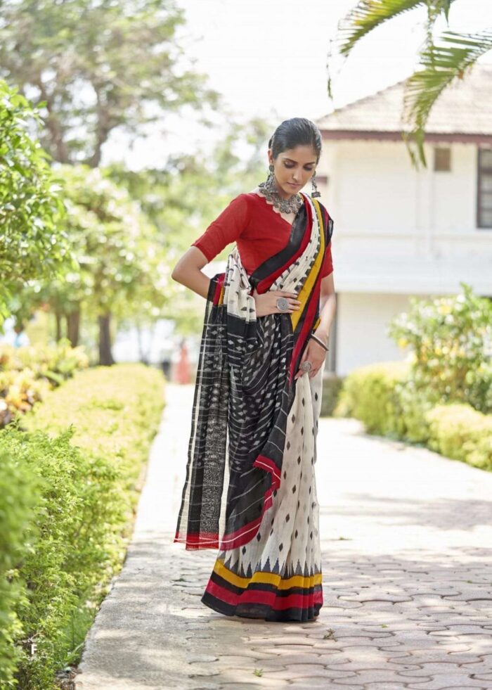 Mul Mul Cotton Fancy Sarees